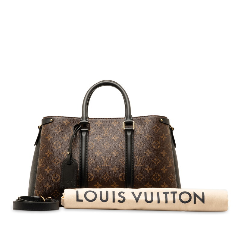 ルイ ヴィトン モノグラム スフロ NV MM ハンドバッグ ショルダーバッグ 2WAY M44817 ノワール ブラウン PVC LOUIS VUITTON 【中古】_画像1