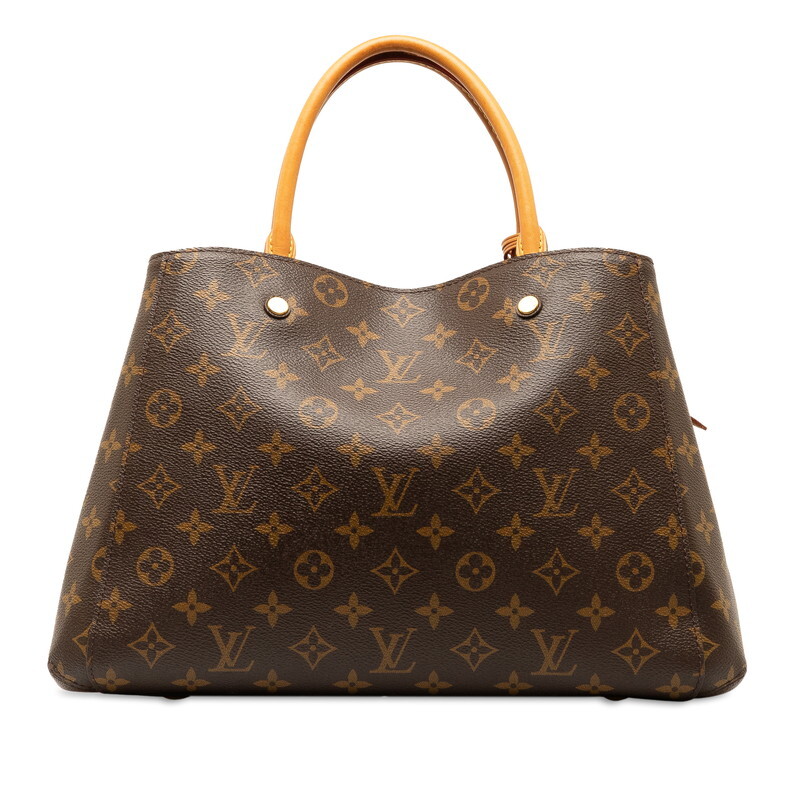 ルイ ヴィトン モノグラム モンテーニュMM ハンドバッグ ショルダーバッグ 2WAY M41056 ブラウン PVC レザー LOUIS VUITTON 【中古】_画像4