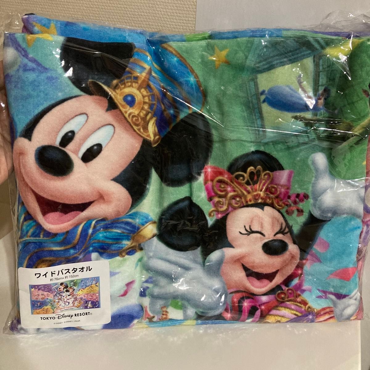 未使用　東京ディズニーリゾート　ワイドバスタオル　35周年　ミッキーマウス　ミニーマウス