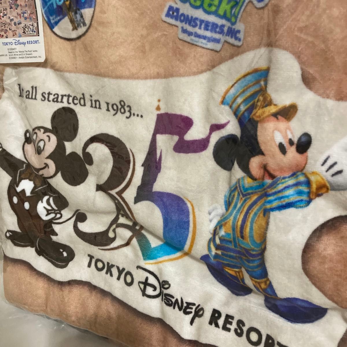 未使用　東京ディズニーリゾート　ワイドバスタオル　35周年 ミッキーマウス
