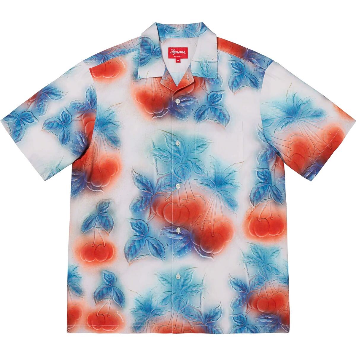 Supreme Cherries S/S Shirt Multi M シュプリーム チェリー レーヨン シャツ 半袖 アロハ ボックスロゴ Box Logoの画像1