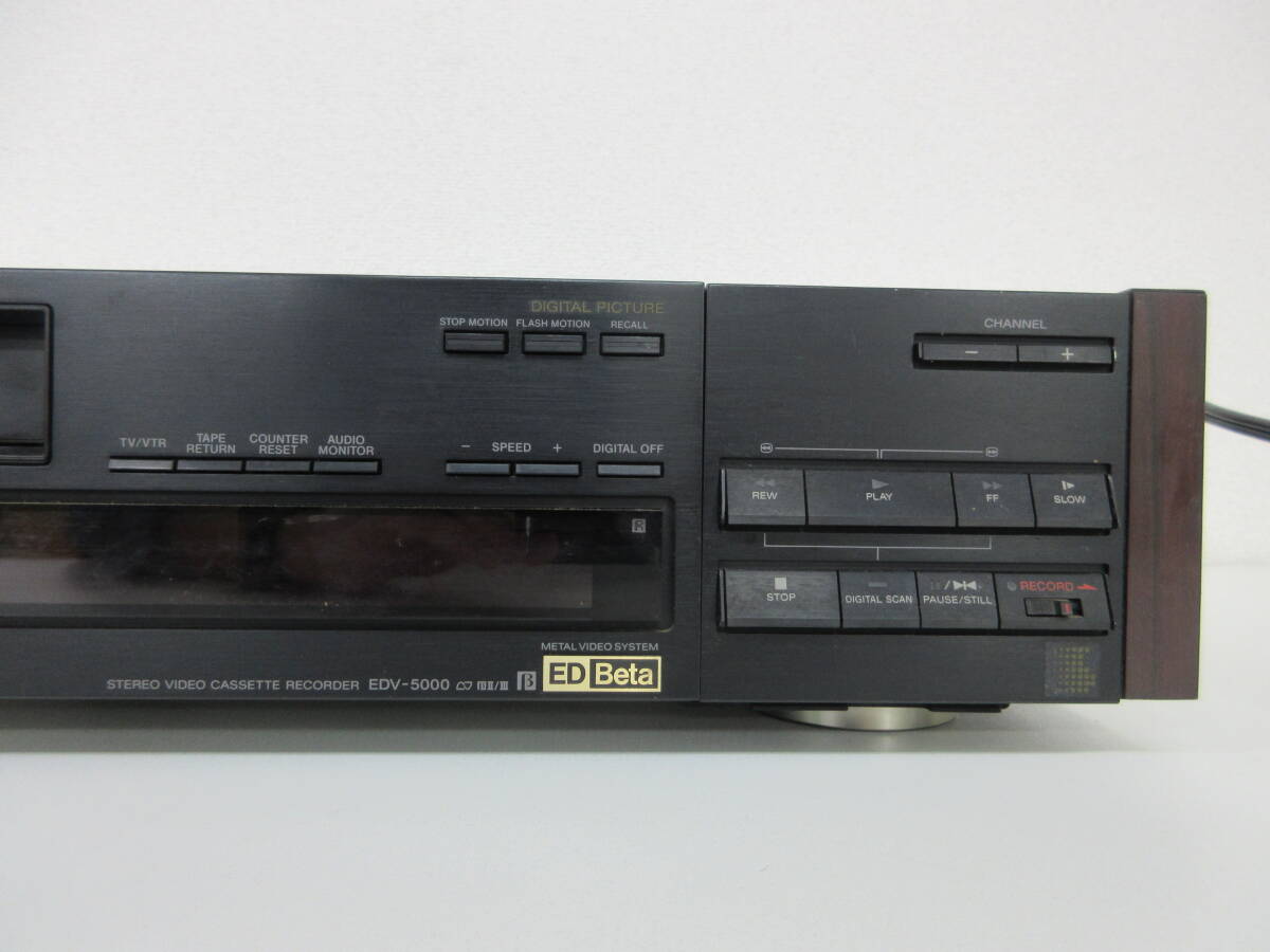 中古 ビデオデッキ SONY ソニー EDV-5000 ビデオカセットレコーダー ED Beta ※通電のみ確認済 ／Mの画像3