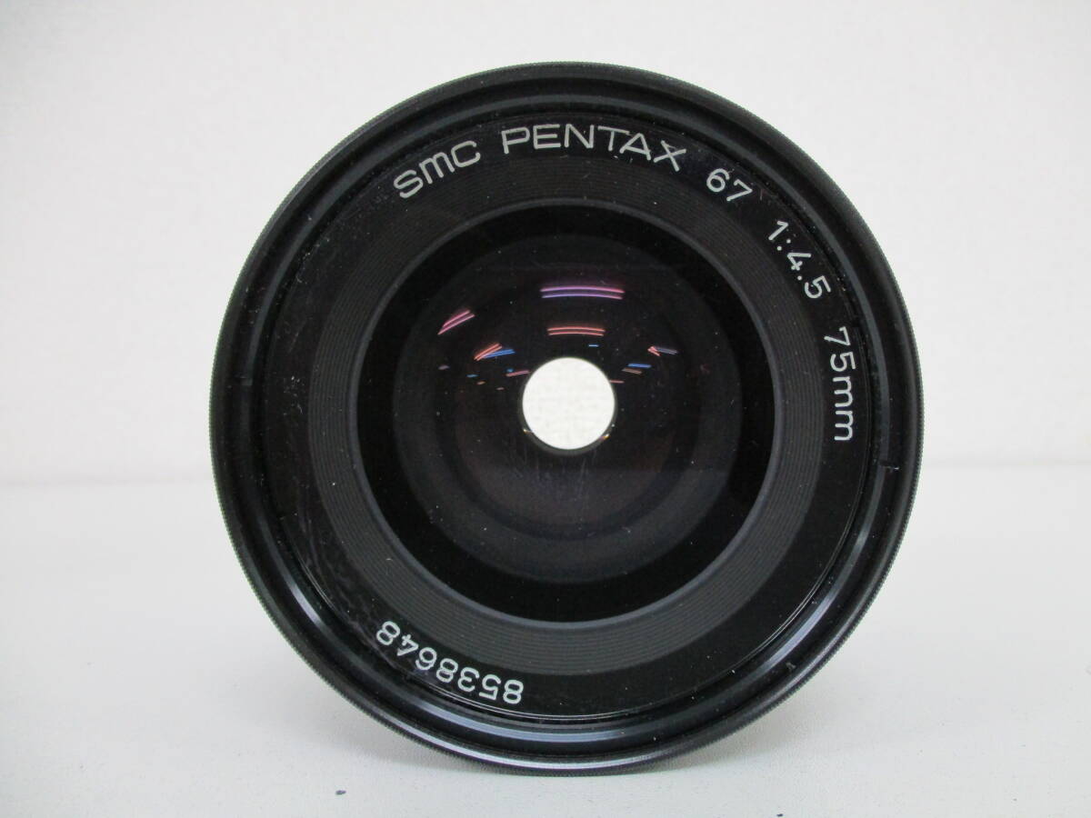 中古 レンズ PENTAX ペンタックス smc PENTAX 67 1:4.5 75mm 中判 ※動作未確認 ／E_画像2