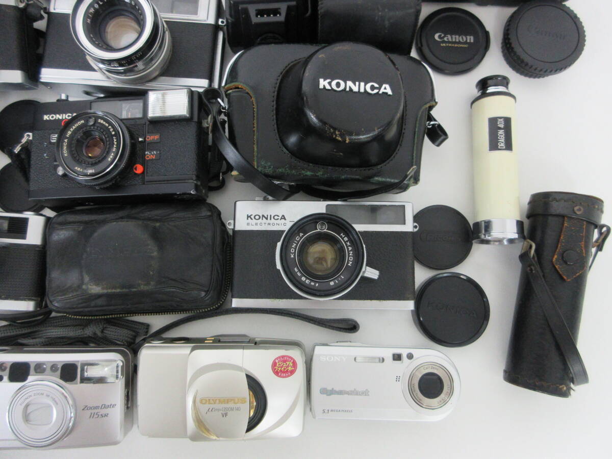 1 jpy ~ used Junk camera lens large amount film camera summarize ( compact camera lens etc. ) parts parts taking .|②