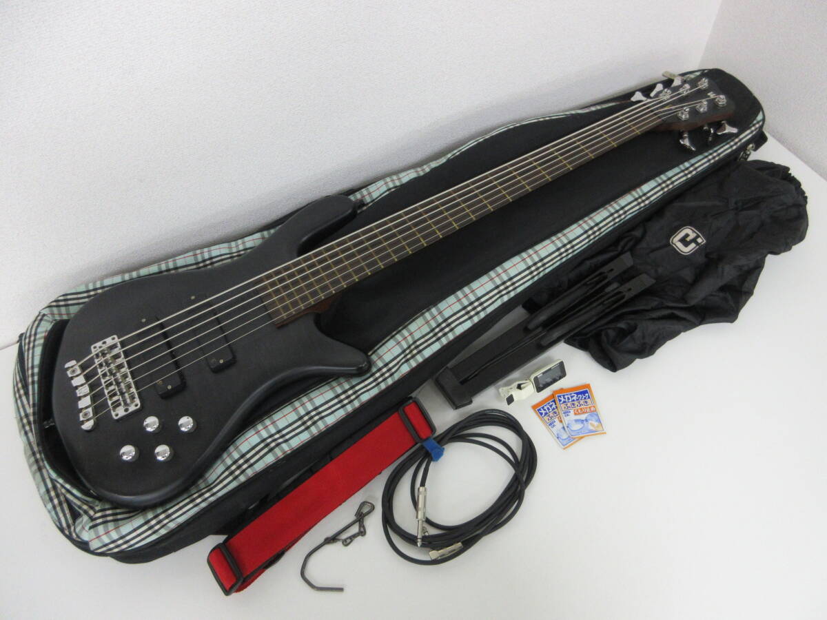  used musical instruments base Warwick Warwick Streamer LX electric bass serial F black black soft case attaching stringed instruments * operation not yet verification |X