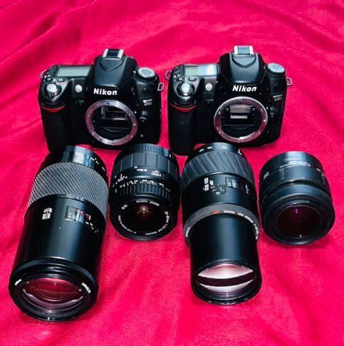 【ジャンク品】[説明文必読] 一眼レフ デジタルカメラ Nikon D80 2台 ＆ レンズ4本 まとめ売り お買い得品_画像1
