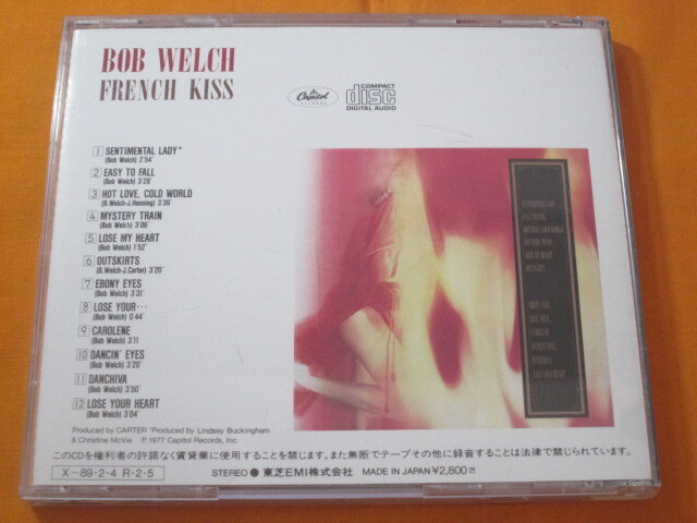 ♪♪♪ ボブ・ウェルチ Bob Welch 『 French Kiss 』輸入盤 ♪♪♪_画像2