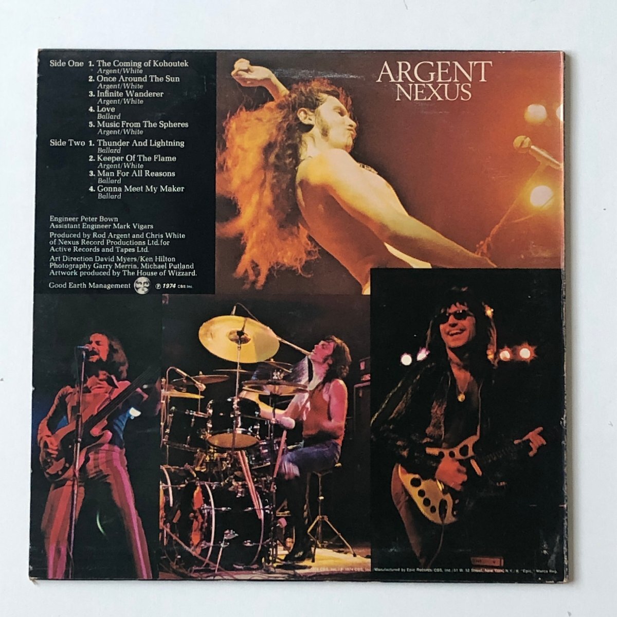 ●一円スタート●ARGENT LP レコードアルバム　NEXUS /am-Z-106-4409-7-.2/アージェント/THE COMING OF KOHOUTK/THUNDER AND LIGHTNING_画像2