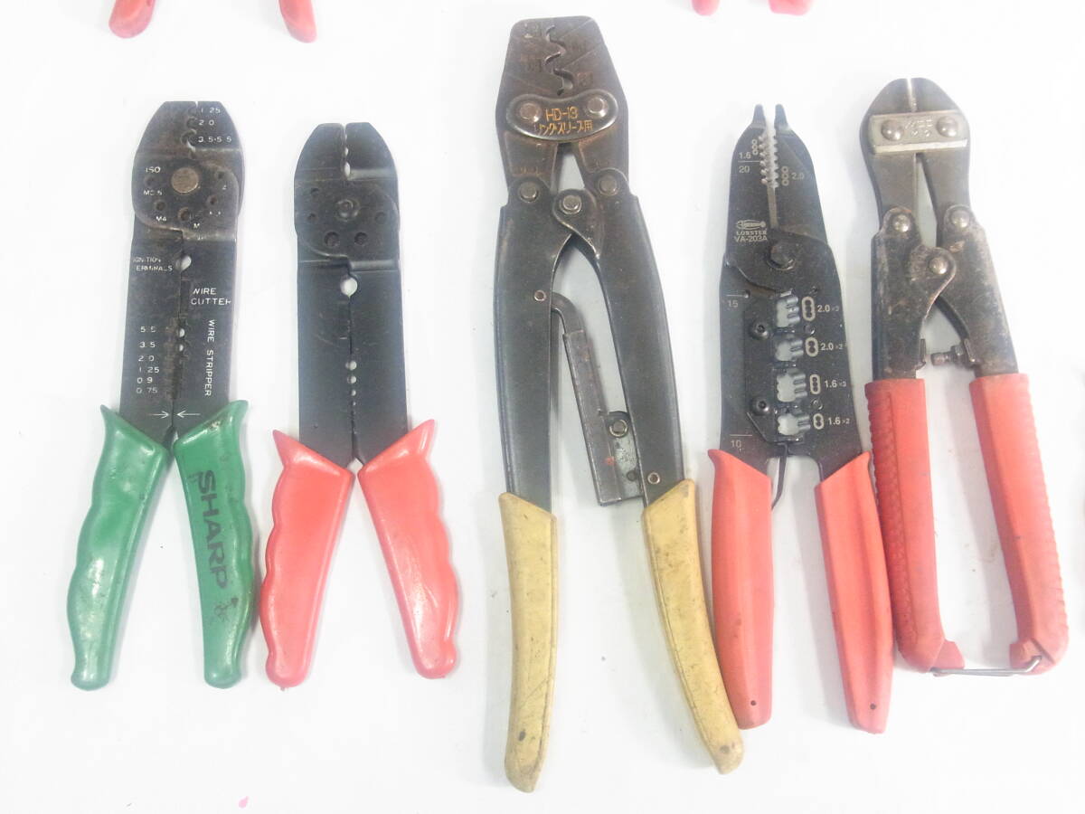 (B938) electric tool summarize hand tool large . electric .. riveter electrician crimping pliers nippers FUJIYAma- bell VESSEL