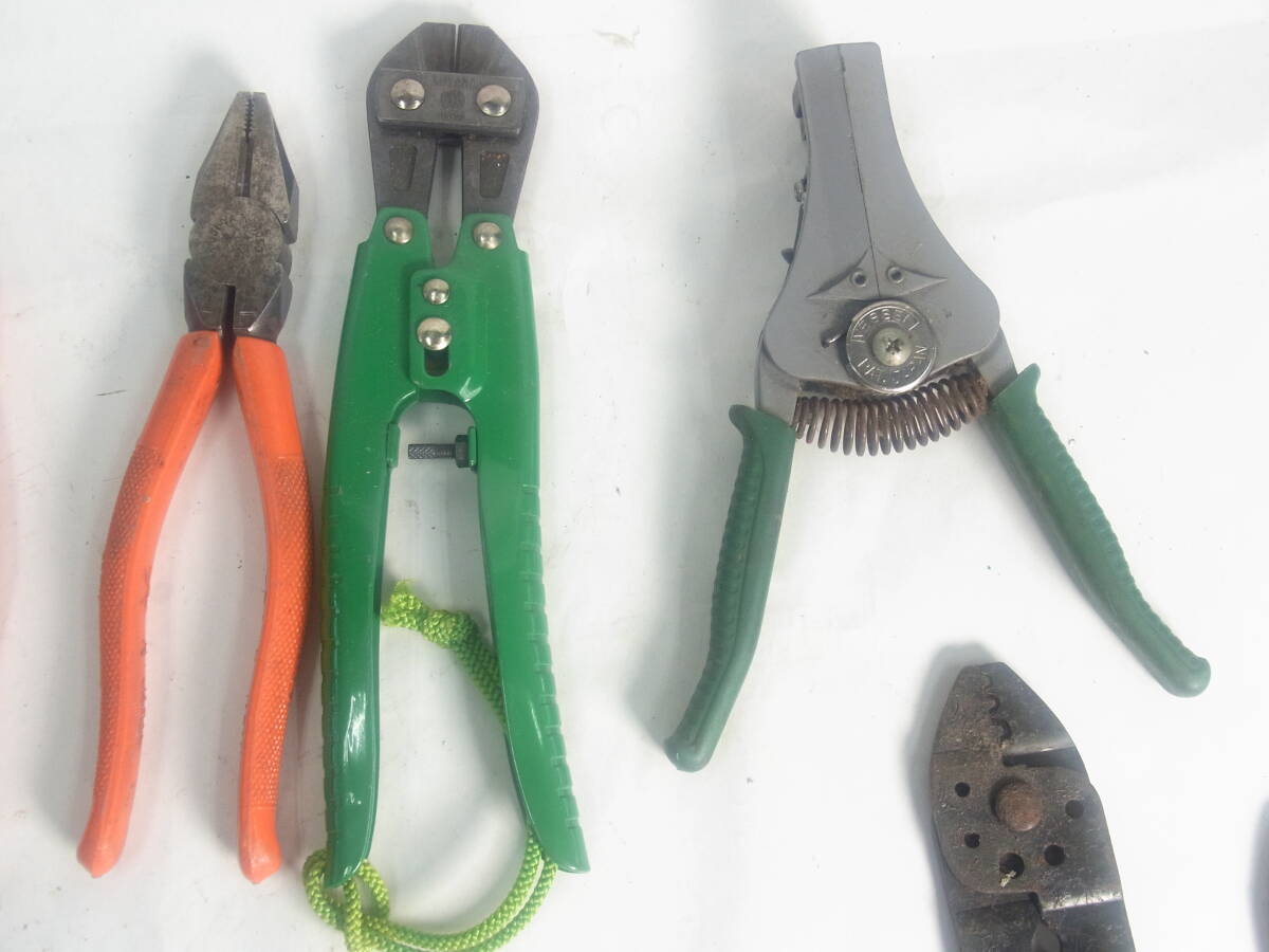 (B938) electric tool summarize hand tool large . electric .. riveter electrician crimping pliers nippers FUJIYAma- bell VESSEL