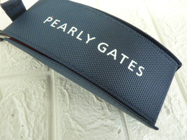 T843ｆ 未使用品 PEARLY GATES パーリーゲイツ メガネケース サングラスケース ゴルフ用品 メガネ拭き付 フック付 GOLF 眼鏡 ケースの画像2