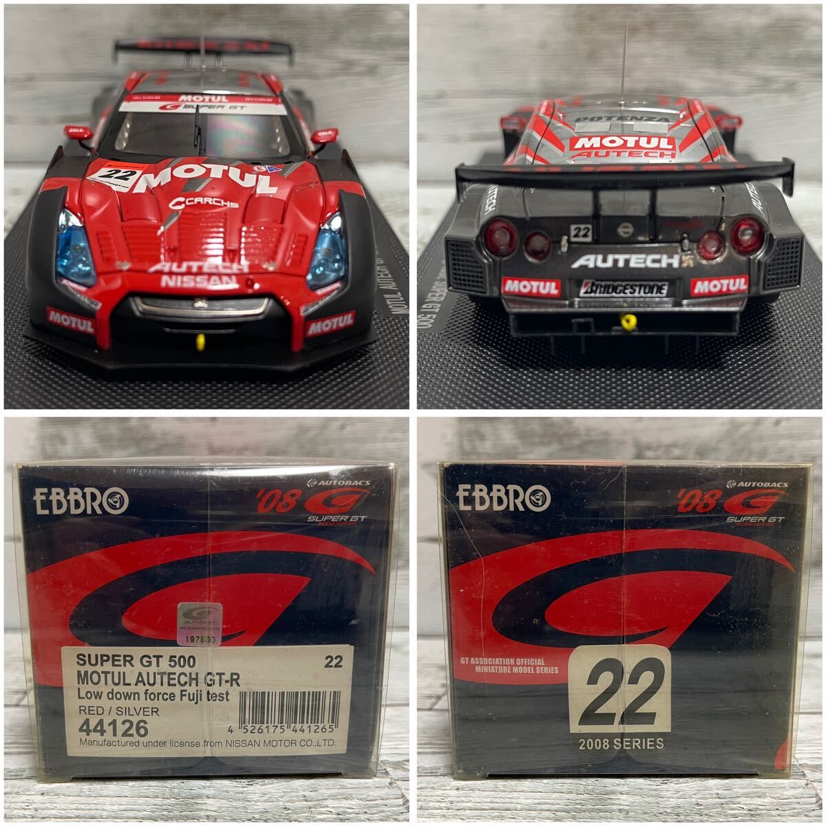 1円スタート EBBRO エブロ 1/43 MOTUL AUTECH GT-R GT500 Super GT 2008 No.22 #22 ミハエル・クルム 柳田真孝 NISMO ニスモ 富士 テスト_画像10