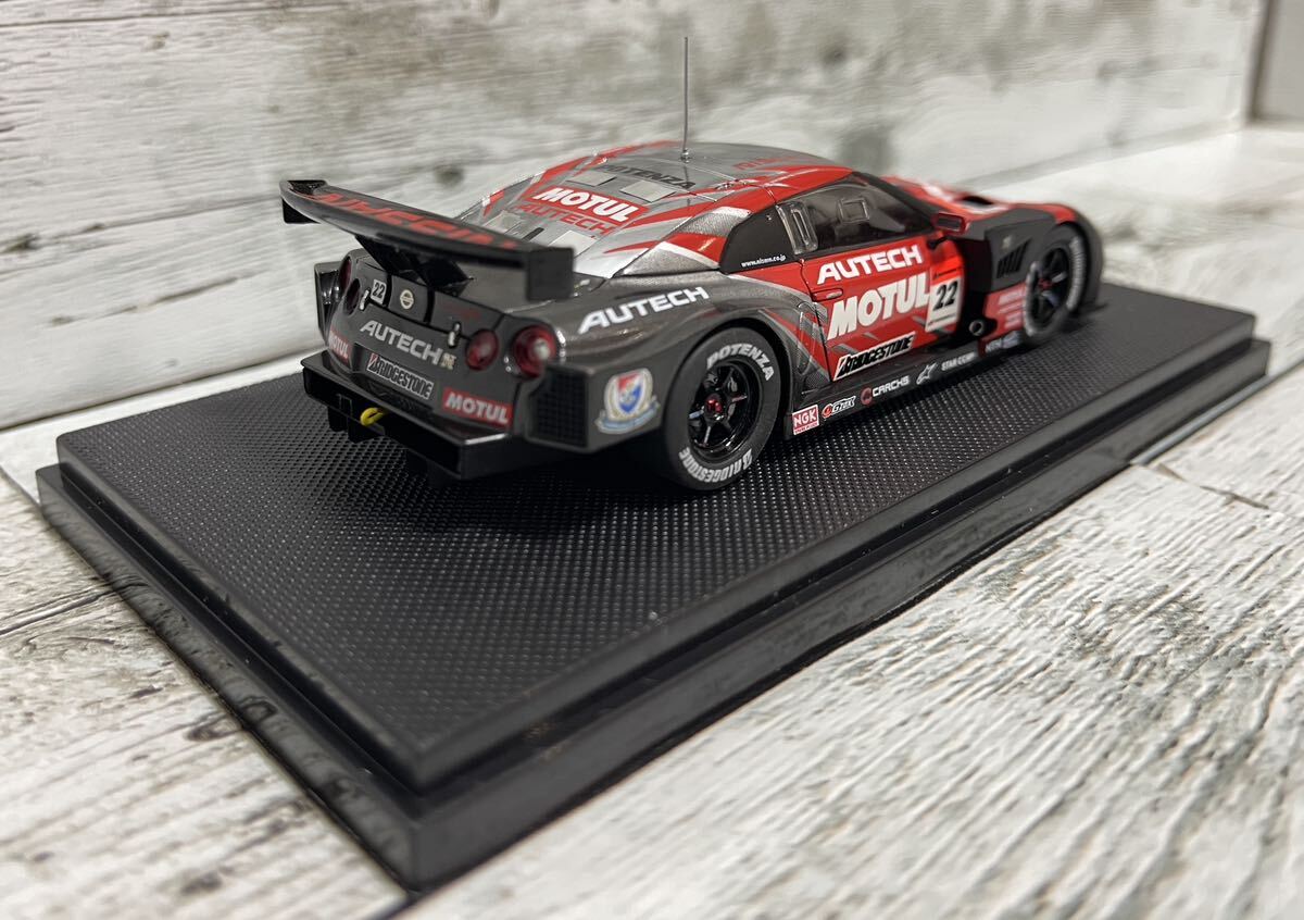 1円スタート EBBRO エブロ 1/43 MOTUL AUTECH GT-R GT500 Super GT 2008 No.22 #22 ミハエル・クルム 柳田真孝 NISMO ニスモ 富士 テスト_画像2