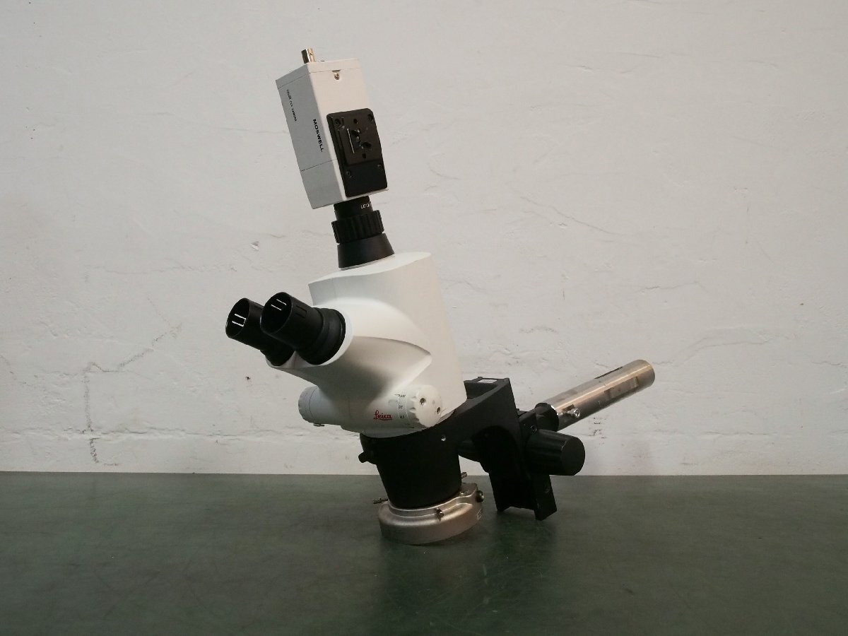 *[1W0423-2] LEICA Leica . глаз реальный body микроскоп S6D CCD камера приложен Junk 