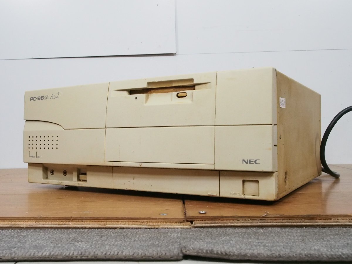 ☆【2F0508-9】 NEC 旧型パソコン パーソナルコンピュータ PC-9821As2/U8W ジャンク_画像1