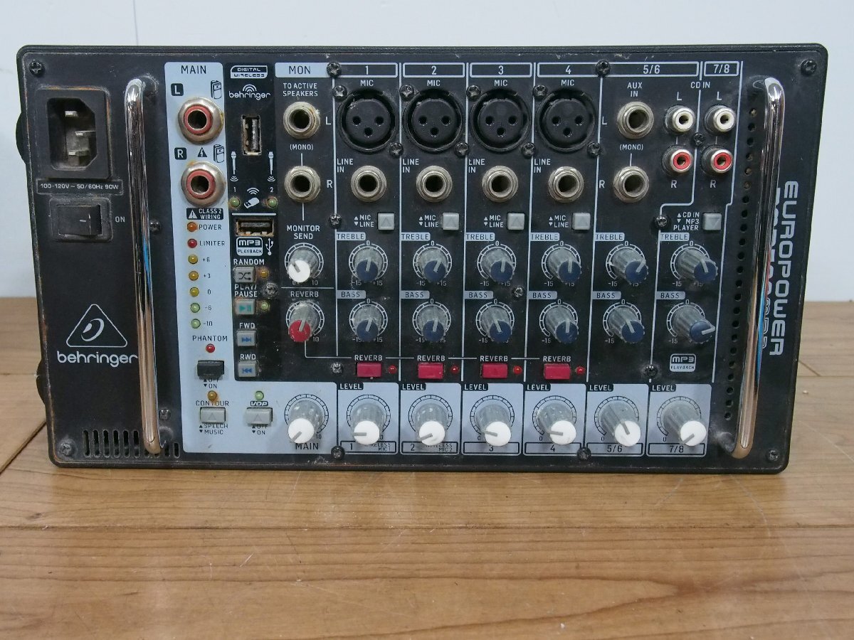 □【1Y】 BEHRINGER ベリンガー EUROPOWER PMP500MP3② 100V ジャンク_画像2