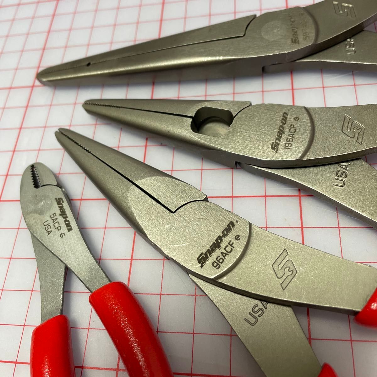 Snap-on ニードルノーズプライヤー5ACP 96ACF.196ACFO 597ACF Snap-on ニードルノーズプライヤー5ACP 96ACF.196ACFO 597ACF