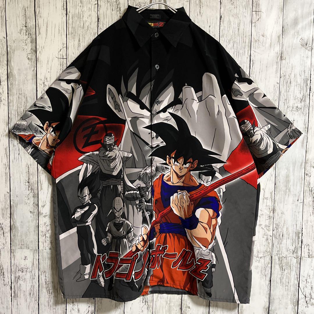 00's 希少 DRAGONBALL ドラゴンボールZ 半袖シャツ XL 総柄 00's 希少 DRAGONBALL ドラゴンボールZ 半袖シャツ XL 総柄