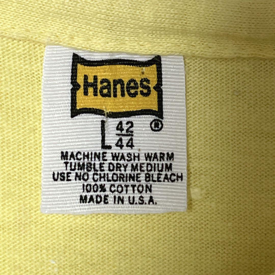 70's Hanes ヘインズ USA製 アメリカ製 ビンテージTシャツ L 70's Hanes ヘインズ USA製 アメリカ製 ビンテージTシャツ L