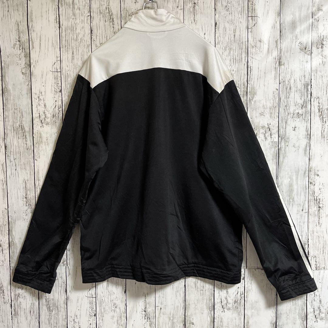 adidas アディダス トラックジャケット ジャージ L 青白黒 ワン adidas アディダス トラックジャケット ジャージ L 青白黒 ワン