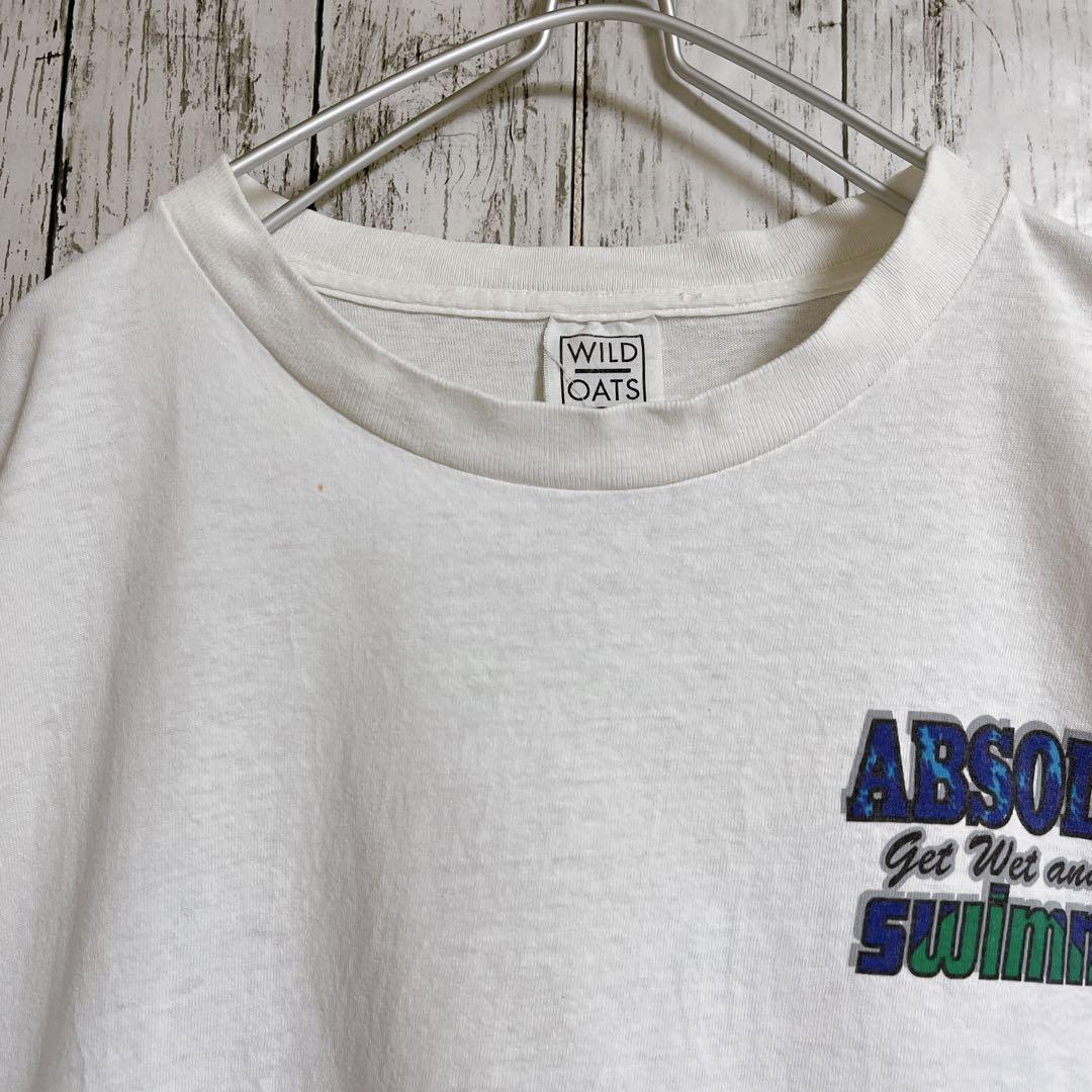 90's WILD OATS USA製 アメリカ製 ビンテージTシャツ XL 白 90 90's WILD OATS USA製 アメリカ製 ビンテージTシャツ XL 白 90