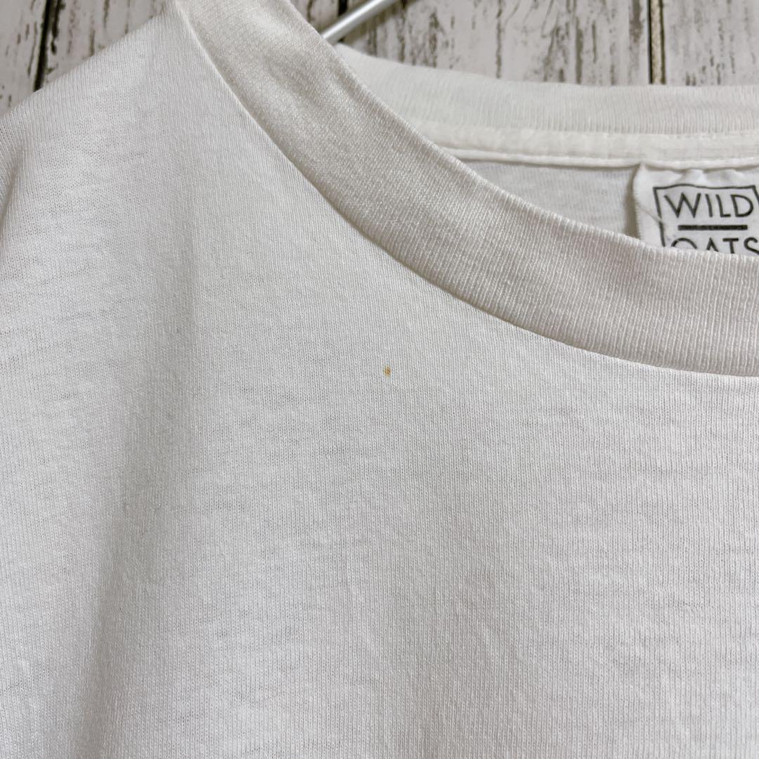 90's WILD OATS USA製 アメリカ製 ビンテージTシャツ XL 白 90 90's WILD OATS USA製 アメリカ製 ビンテージTシャツ XL 白 90