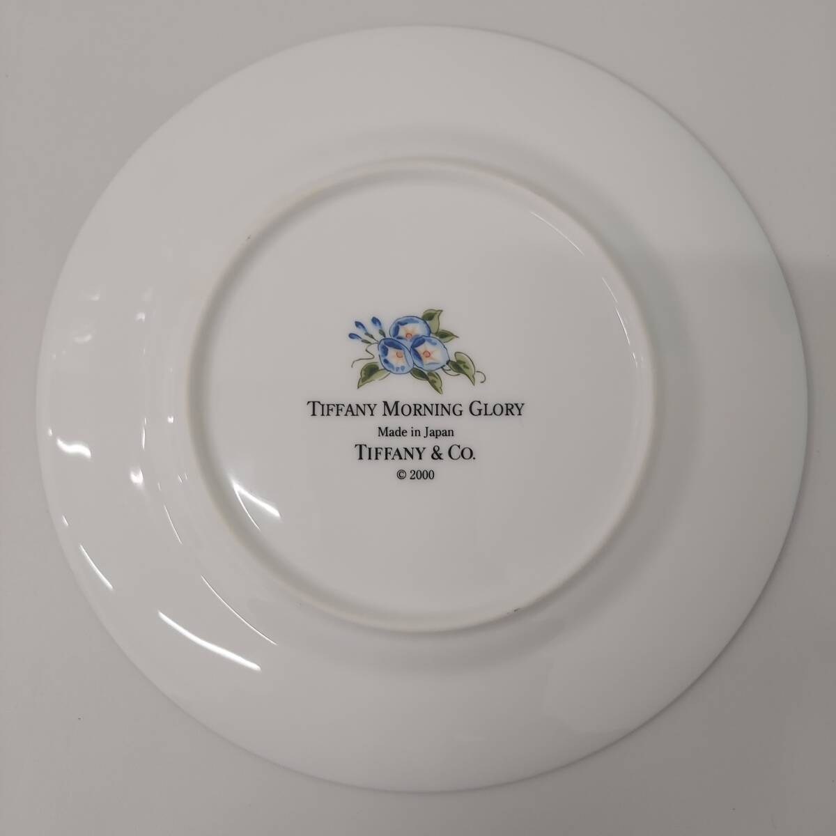 #2315 TIFFANY ティファニー MORNING GLORY プレート 皿 2点 セット 洋食器 幅/約18cm 箱付の画像3