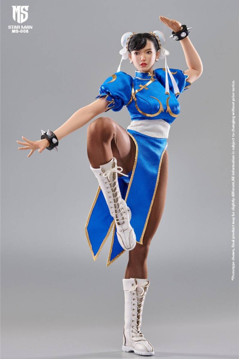 * new goods 1/6 tune Lee spring beauty action figure Street Fighter si-m less element body STARMANTOYS