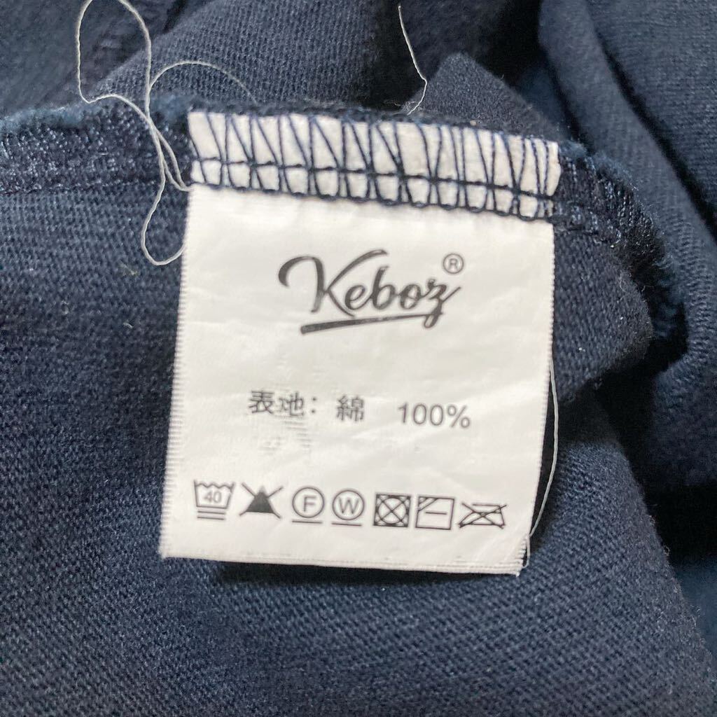 【良品】keboz ロゴプリントTシャツ ブラック ゆるダボ　XLTシャツ 半袖 XL 黒