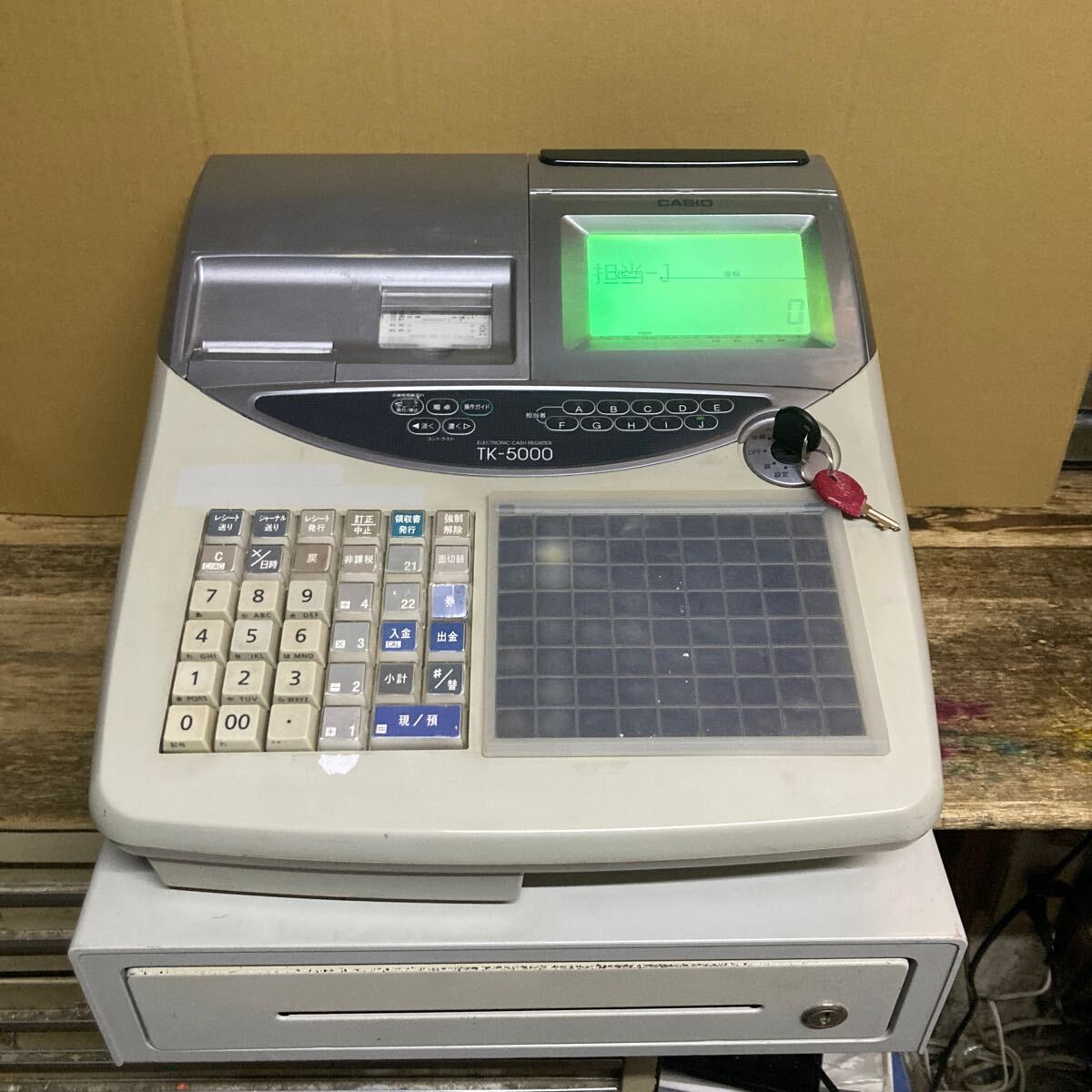 CASIO/カシオ TK-5000 電子レジスター 初期化済 メモリー付き CASIO/カシオ TK-5000 電子レジスター 初期化済 メモリー付き