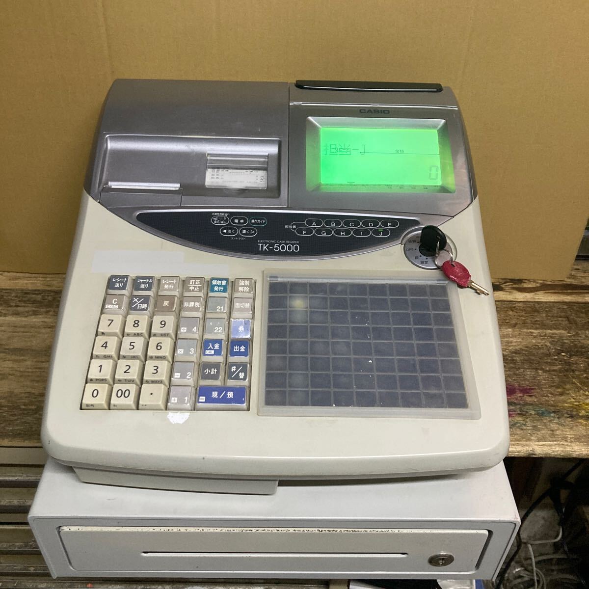 CASIO/カシオ TK-5000 電子レジスター 初期化済 メモリー付き CASIO/カシオ TK-5000 電子レジスター 初期化済 メモリー付き