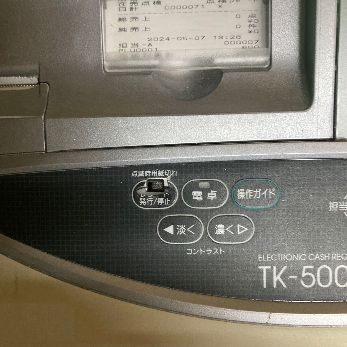 CASIO/カシオ TK-5000 電子レジスター 初期化済 メモリー付き CASIO/カシオ TK-5000 電子レジスター 初期化済 メモリー付き