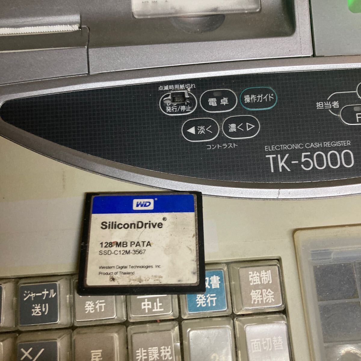 CASIO/カシオ TK-5000 電子レジスター 初期化済 メモリー付き CASIO/カシオ TK-5000 電子レジスター 初期化済 メモリー付き