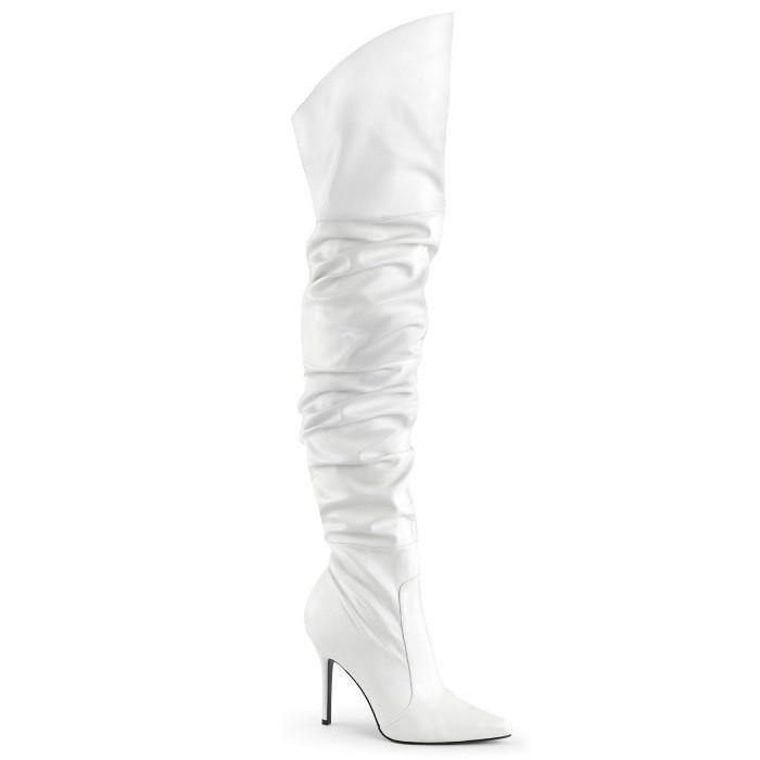 Pleaser pulley The -CLASSIQUE-3011 CLAS3011/WPU US-12 white long boots 