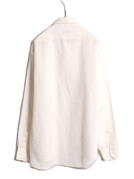 80s Christian Dior stripe long sleeve shirt men's L degree / 80 period Vintage Christian Dior with pocket shirt dress 