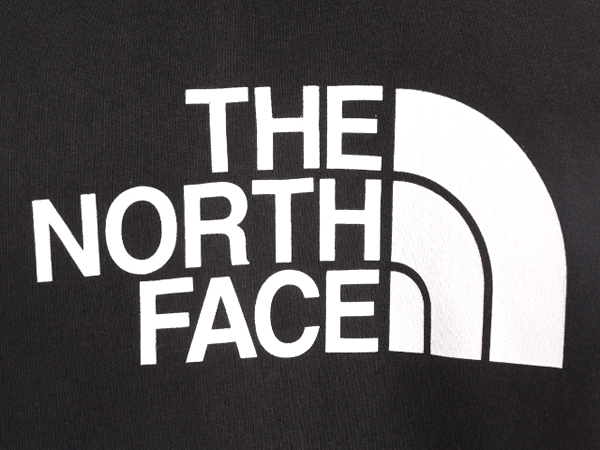 US企画 ノースフェイス プリント スウェット フード パーカー メンズ L 黒 The North Face トレーナー アウトドア プルオーバー モノトーン_画像3