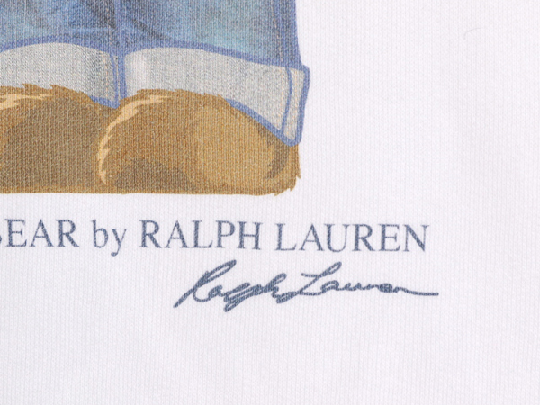  Polo Bear - Polo Ralph Lauren принт тренировочный капот Parker женский M б/у одежда обратная сторона ворсистый футболка тянуть over тяжелый to