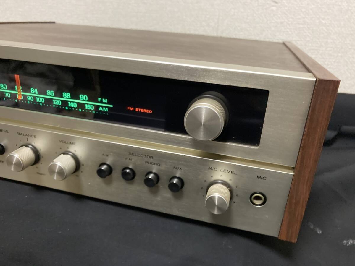 動作OK★TRIO SS-100（1973年）★トリオ　木目調レシーバー・メインアンプ・AM/FMラジオチューナー★KENWOOD　日本製★