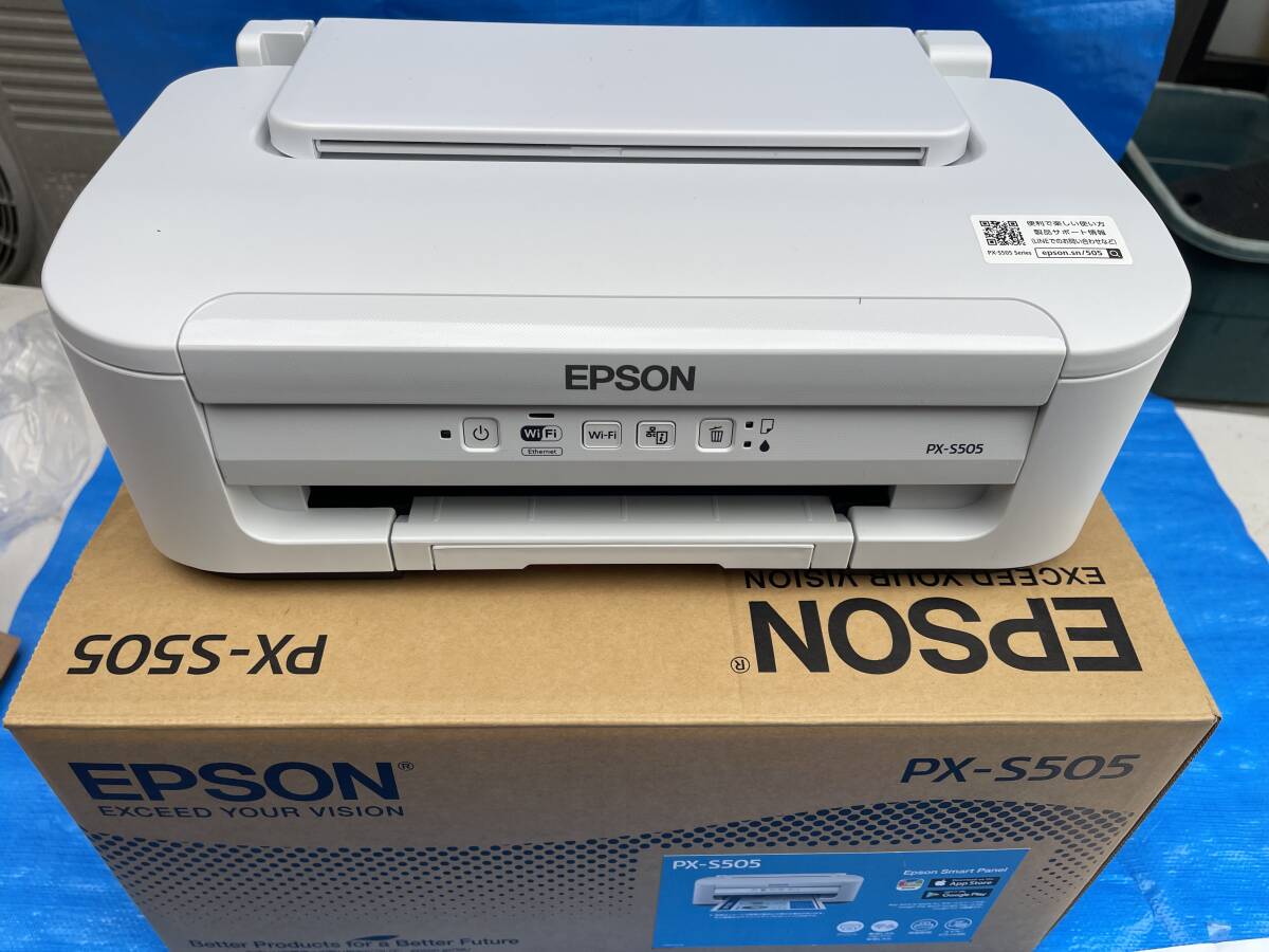 美品 EPSON エプソン プリンター PX-S505 A4 インクジェット B531F コンパクト_画像1