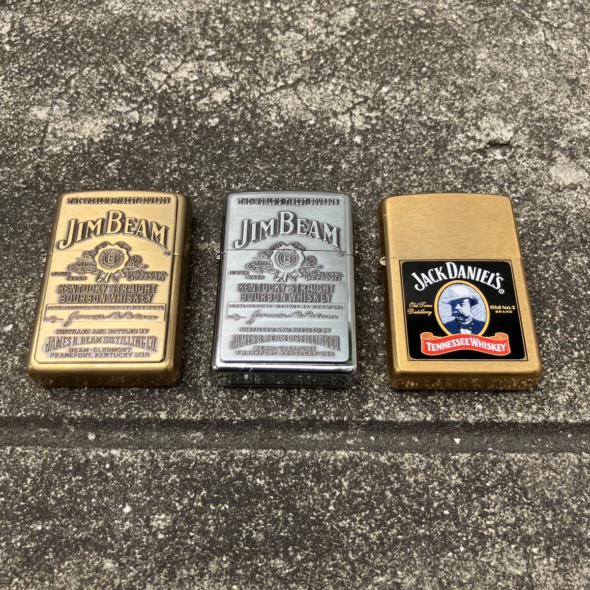 ZIPPO オイルライター 未使用品3点 JIM BEAM 2点 JACK DANIEL'S 1点_画像1