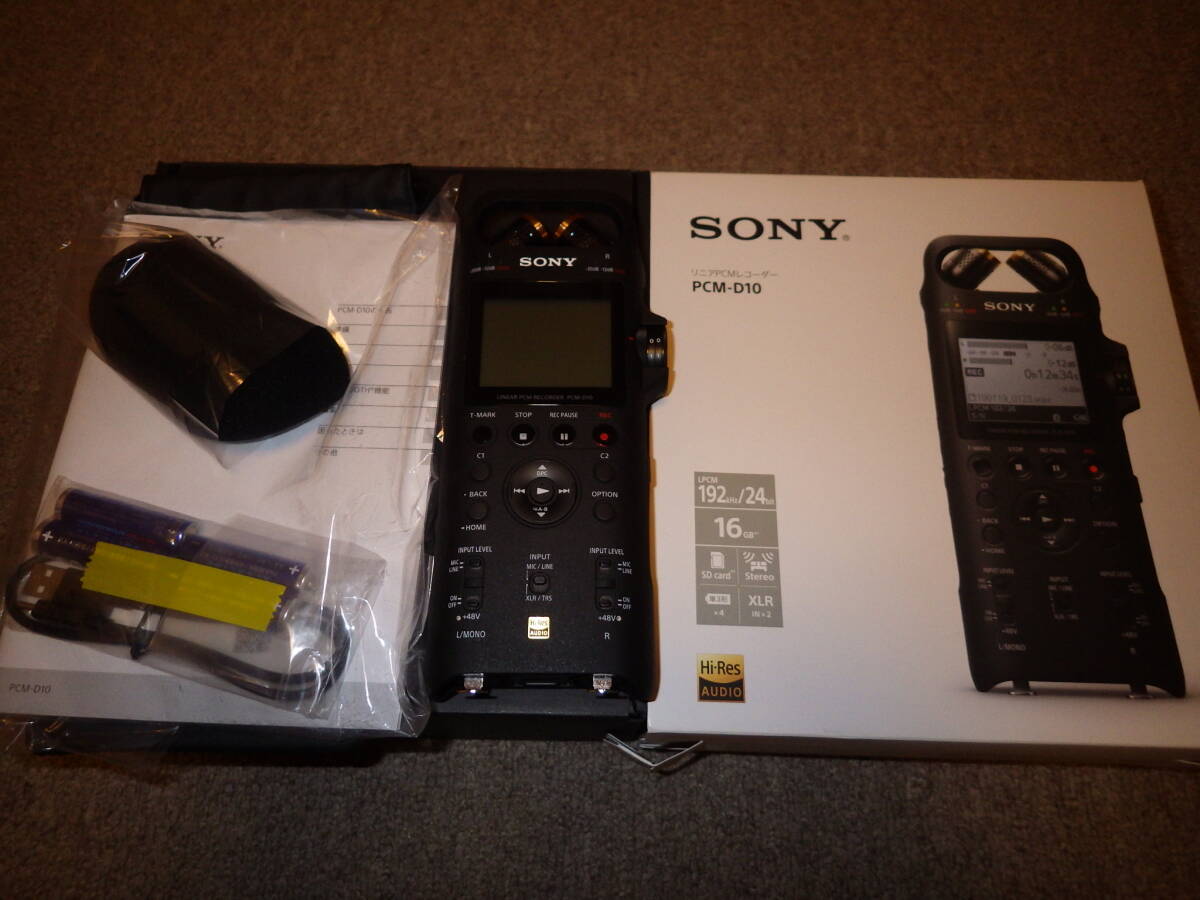 [ as good as new ] linear PCM recorder SONY PCM-D10 unused goods Sony high-res recording IC recorder 16GB
