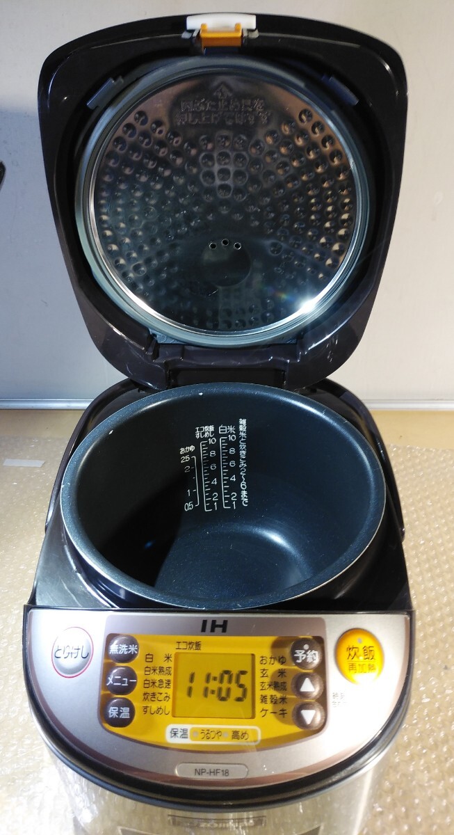 【美品・数回使用】 ZOJIRUSHI 象印 IH炊飯ジャー 極め炊き 炊飯器 IH炊飯器 10号炊きの画像4