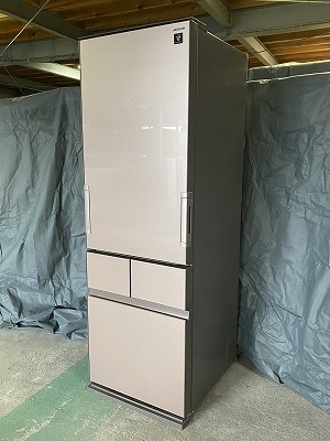 27791E4012) sharp 4-door freezing refrigerator SJ-GT42C 415L.... door "plasma cluster" 2017 year made 