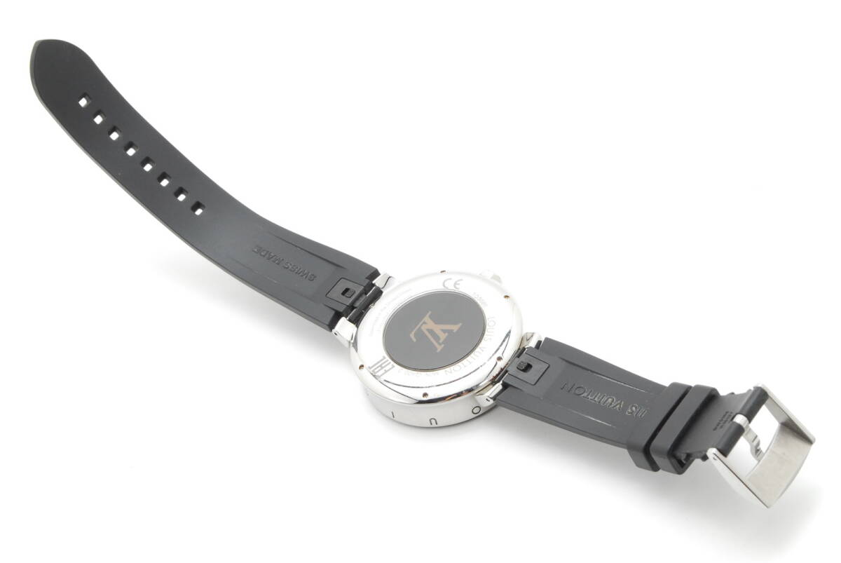 LOUIS VUITTON ルイヴィトン タンブール ホライズン ウォッチ 腕時計 QA00 元箱/付属品付 の画像5