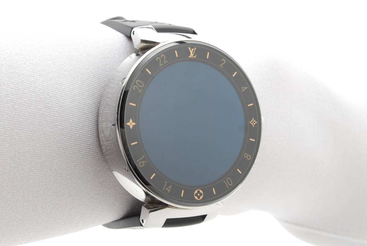 LOUIS VUITTON ルイヴィトン タンブール ホライズン ウォッチ 腕時計 QA00 元箱/付属品付 の画像2