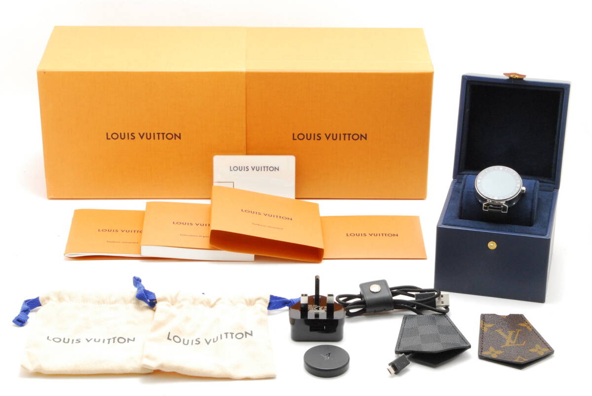 LOUIS VUITTON ルイヴィトン タンブール ホライズン ウォッチ 腕時計 QA00 元箱/付属品付 の画像1