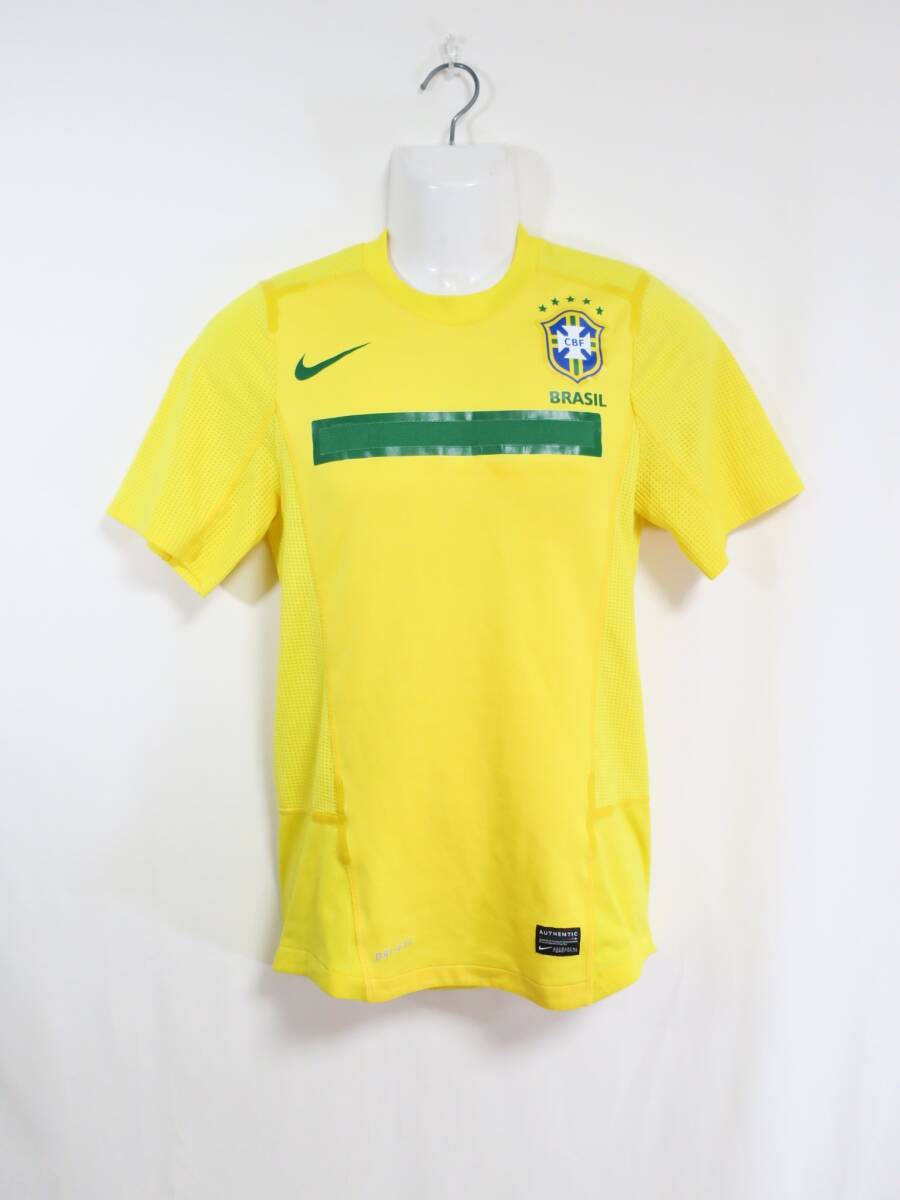 ブラジル代表 2011 オーセンティック ホーム ユニフォーム ナイキ NIKE 送料無料 BRASIL BRAZIL サッカー シャツ 選手仕様_画像1