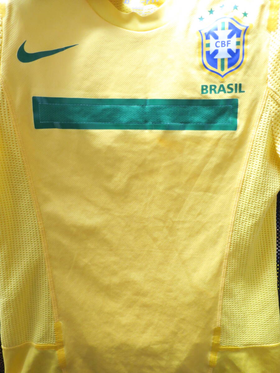ブラジル代表 2011 オーセンティック ホーム ユニフォーム ナイキ NIKE 送料無料 BRASIL BRAZIL サッカー シャツ 選手仕様_画像6