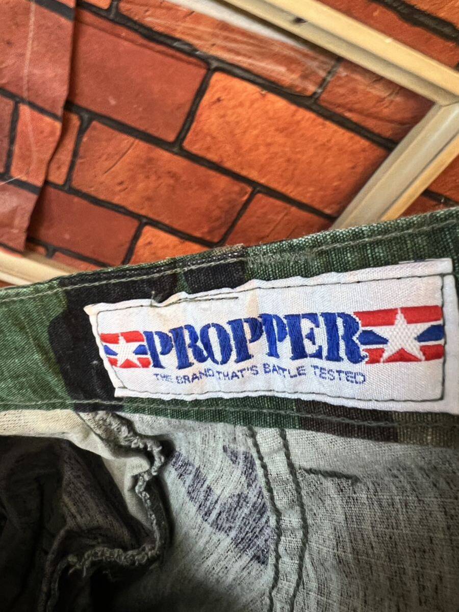 カーゴパンツ ミリタリー　PROPPER 迷彩 ウッドランド サイズ S M アウトドア カモ柄　アメリカ古着 _画像6