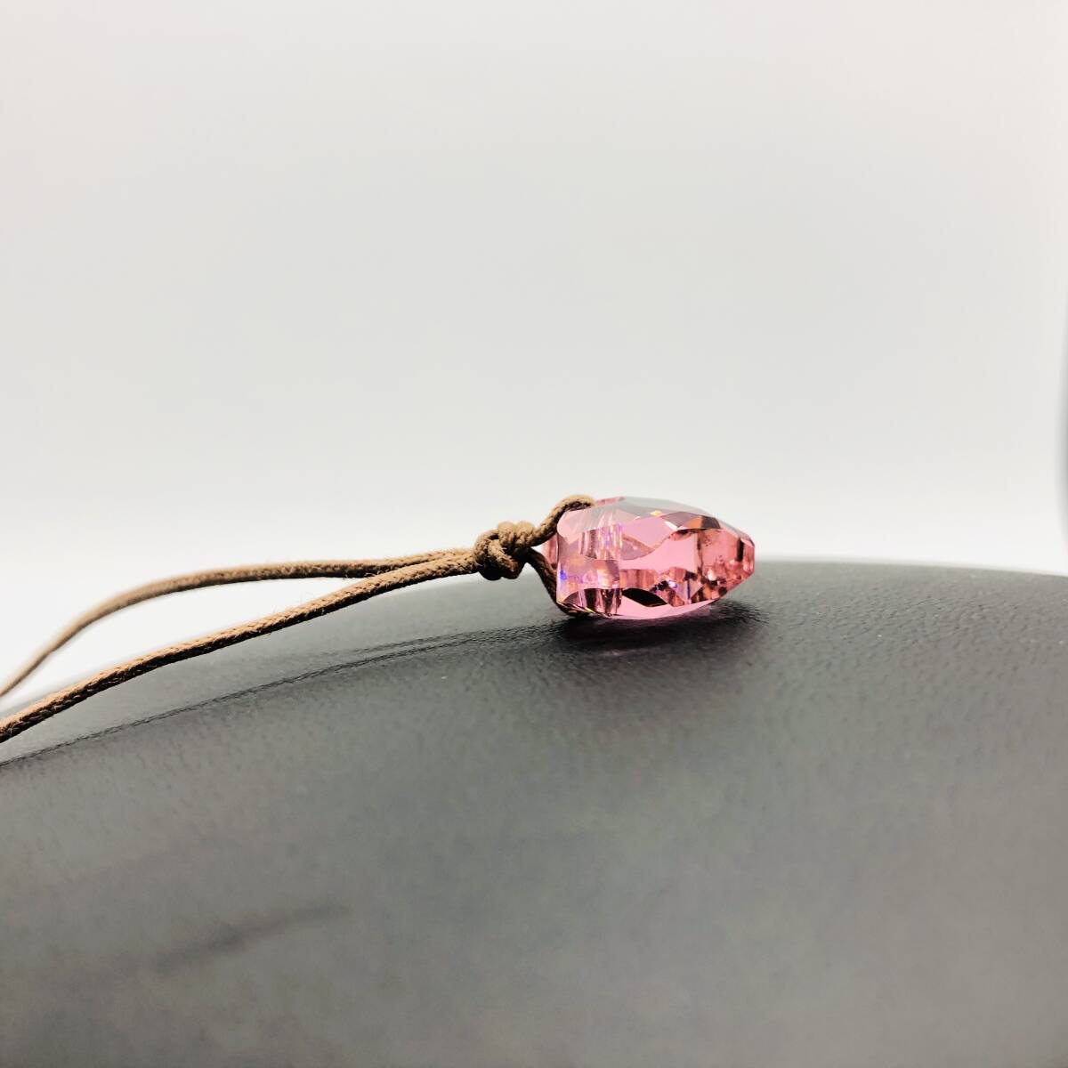 保管品 SWAROVSKI スワロフスキー ハート ペンダント ネックレス ピンク A9300 NR000088 アクセサリー 箱付_画像3